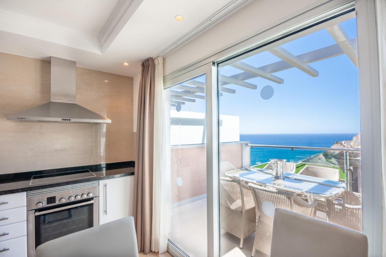 Luxury Penthouse, Panoramic Sea View Apartment Mogán Exterior foto